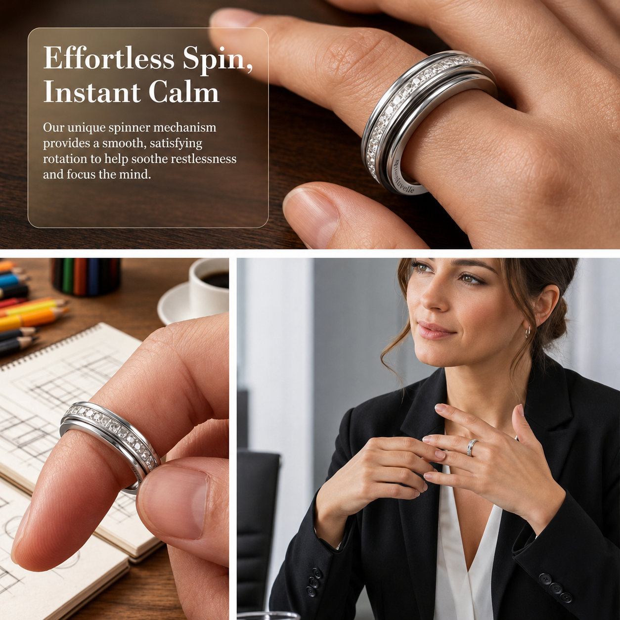 Auvelle Anxiety Relief Spinning Ring