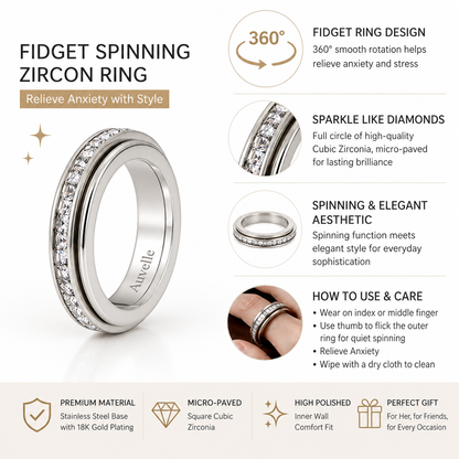 Auvelle Anxiety Relief Spinning Ring
